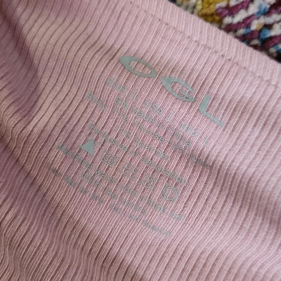 OGL move-Naked Sensation Eco-SkinKiss® Rib  Cowl Asymmetrical shirt pink - Picture 14 of 14